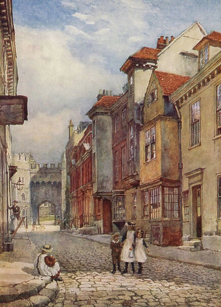 Church Street, looking North (colour litho)