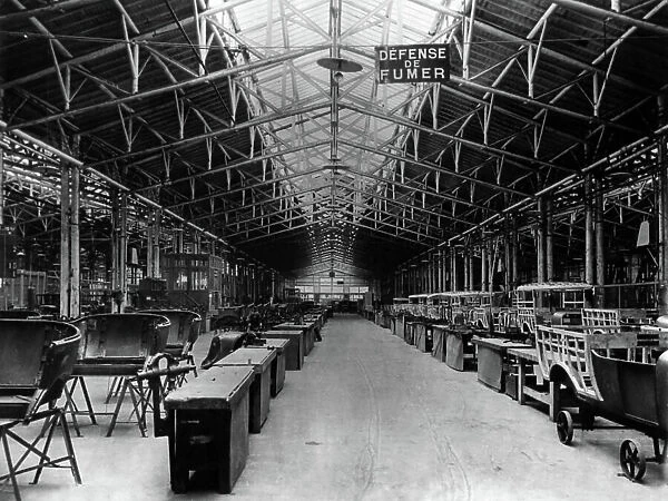 Citroen car factory in Paris, c. 1922