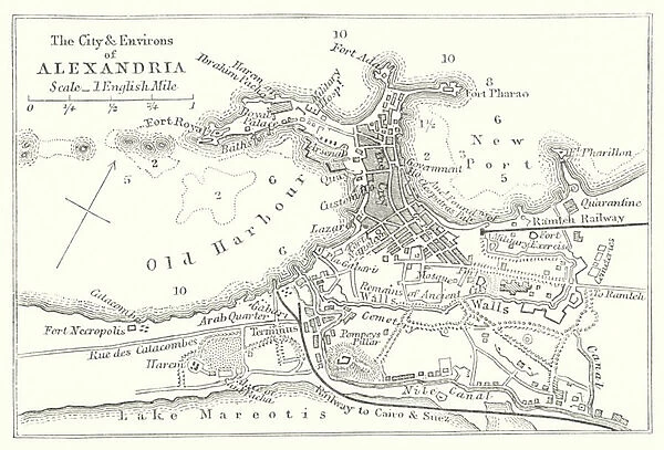 The City and Environs of Alexandria (engraving)