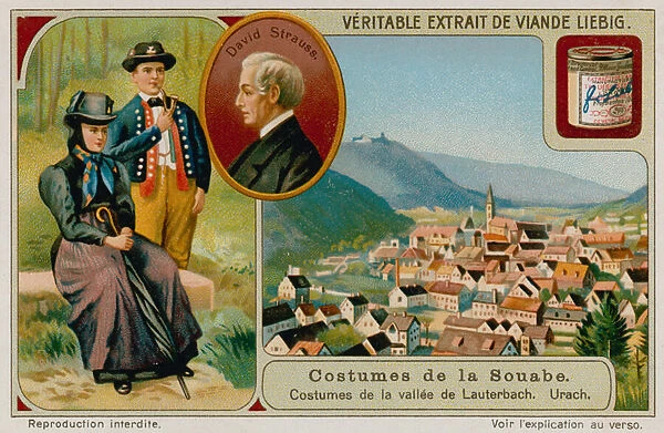 The clothing of the Lauterbach valley, David Strauss and Urach (chromolitho)