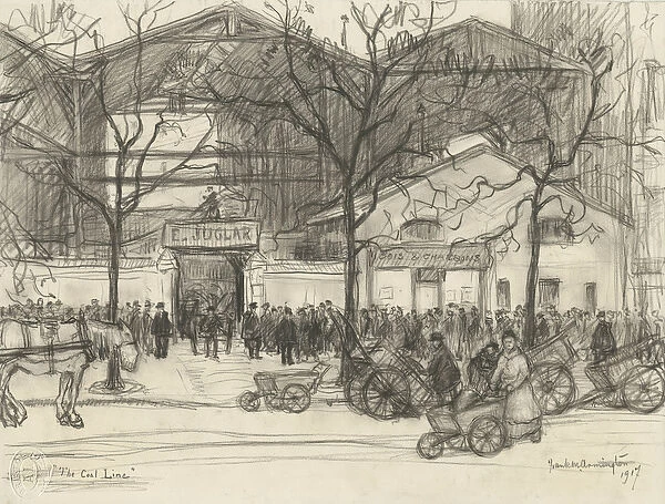 The Coal Line, 1917 (pencil on paper)