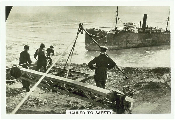 Coastwise: Hauled to Safety (b / w photo)