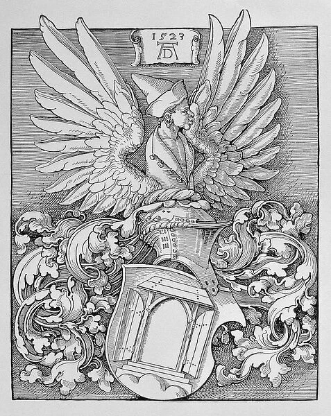 Coat of Arms of the Durer Family, with the artists monogram