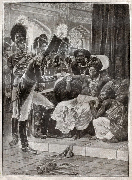 Colonialism in Sri Lanka. (engraving, 1924)
