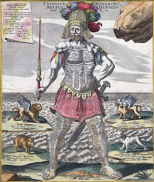 Colossal King Astride His Empire, c. 1750 (engraving)