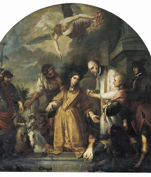 The last communion of Saint Agatha (Ultima Comunion of Santa Agueda), 1670-1695 (oil on canvas)