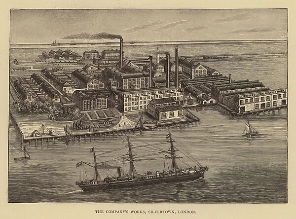 The Companys Works, Silvertown, London (engraving)