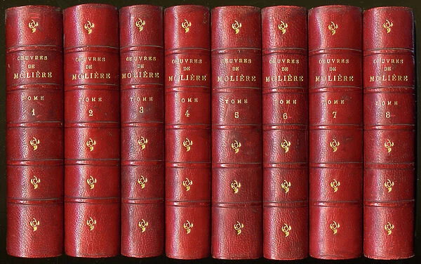 The complete works of Moliere in 8 volumes, popular edition Marpon and Flamarion 19th century