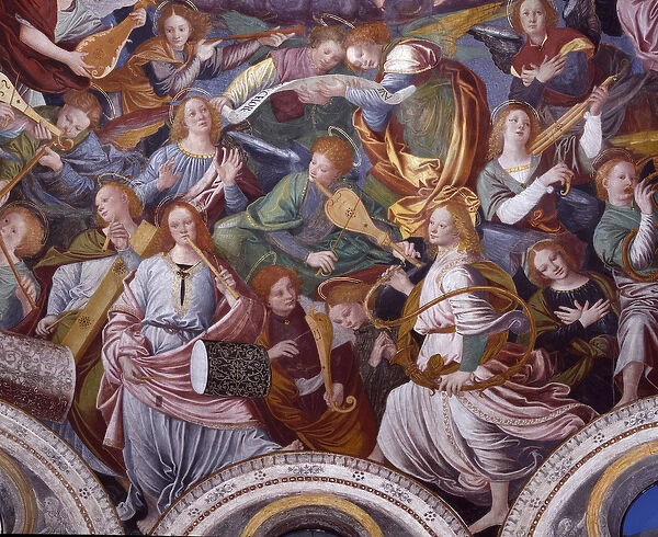 The Concert of Angels, 1534-36 (fresco) (detail) (see 175762)