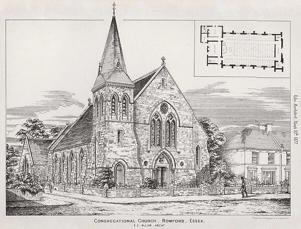 Congregational Church, Romford, Essex (engraving)