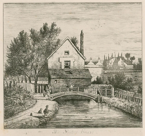 Copenhagen House, London: the sluice house (engraving)