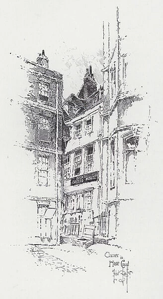 Corner in Hare Court (engraving)