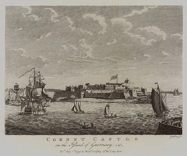 Cornet Castle on the Island of Guernsey (engraving)