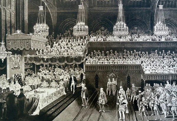 Coronation banquet of King George IV, 1820