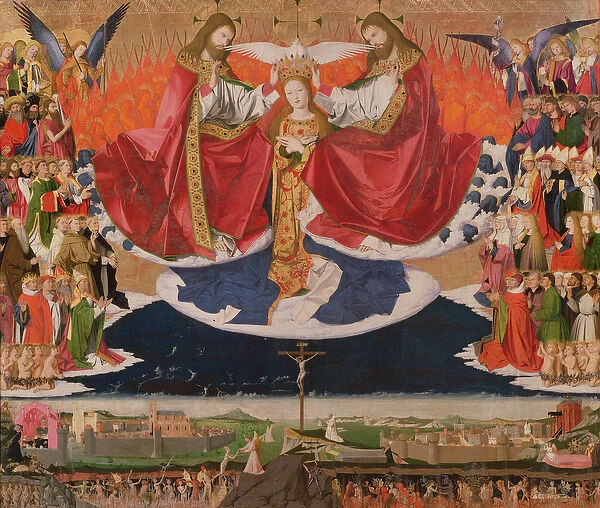 The Coronation of the Virgin, completed 1454 (oil on panel)