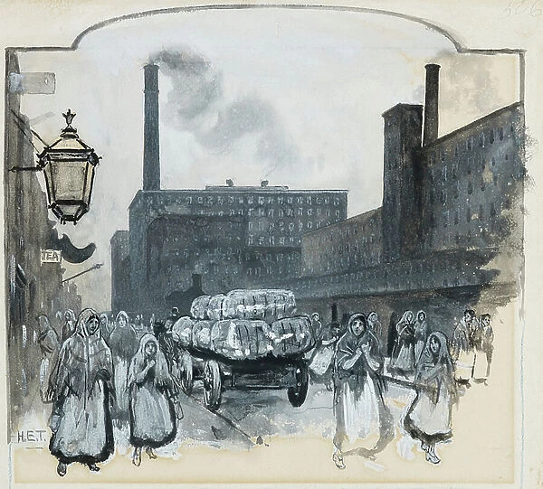 Cotton Mills, Bradford Road, 1893-94 (w / c, ink, gouache on paper)