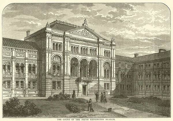 The court of the South Kensington Museum (engraving)