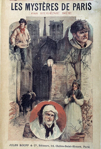 Cover of 'Les mysteres de Paris'by Eugene Sue (1804-1857)