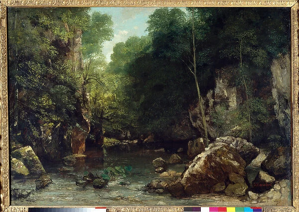 The covered stream, known as the entrance to the Vallee du Puits-Noir