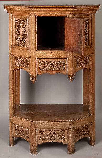 Credenza furniture D. Dining room sideboard cupboard. 14th century (?)