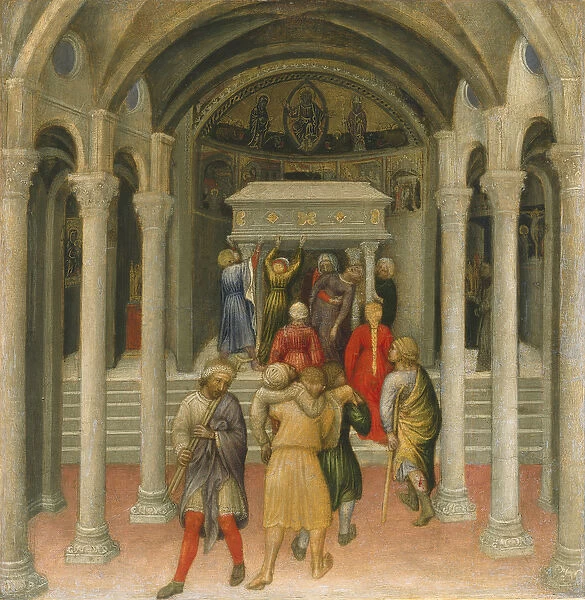 The Crippled and Sick Cured at the Tomb of Saint Nicholas, 1425 (tempera on panel)