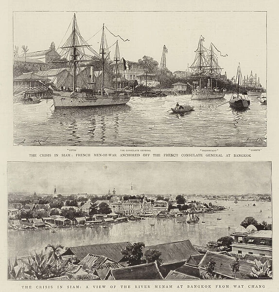 The Crisis in Siam (litho)