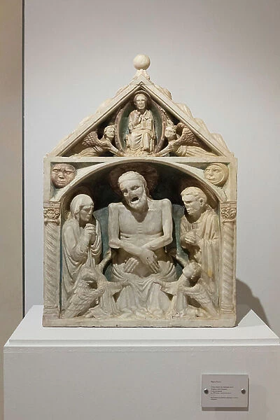 Cristo morto tra la Vergine e san Giovanni, 14th century, (marble)