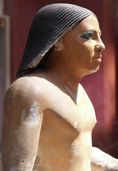 Crouching Scribe, 5th Dynasty (sculpture)