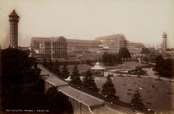 The Crystal Palace, London, 1870-1880 (b  /  w photo)