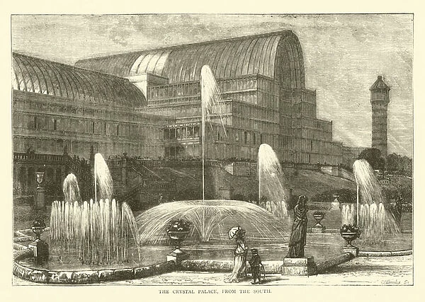 The Crystal Palace, from the south (engraving)