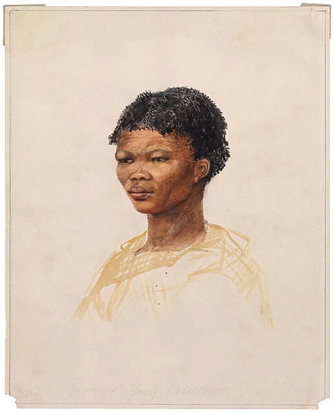 Cummings Young Bosjesman, 1850 (w  /  c on paper)