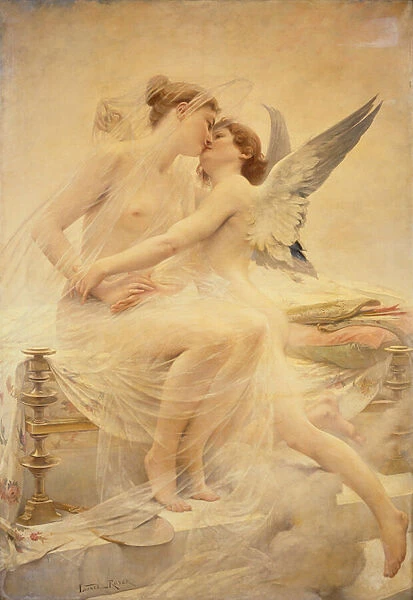 Cupid and Psyche (oil on canvas)