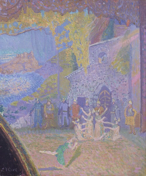 The Dance of the Spirit of Ireland, the Alhambra Music Hall, 1910 (oil on canvas)