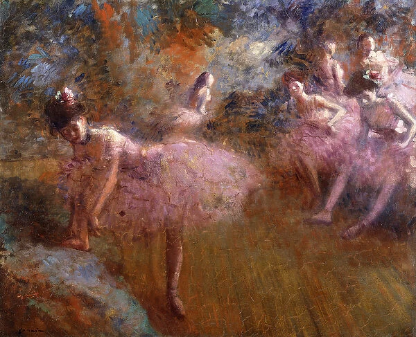 Dancers in Pink; Danseuses en Rose, c. 1905 (oil on canvas)