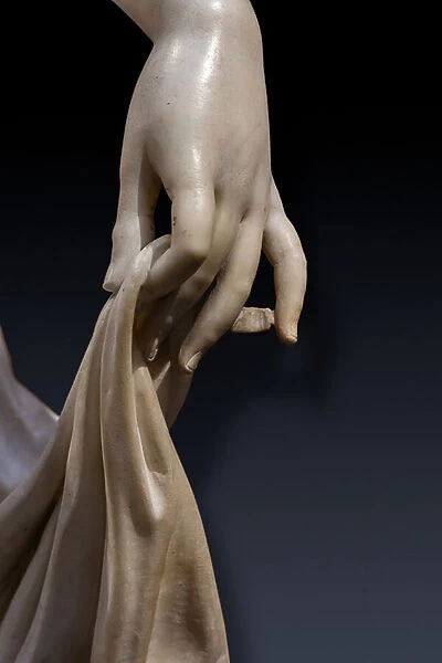Dancing Terpsichore (Dancer), detail of the hand, 1820 (marble)