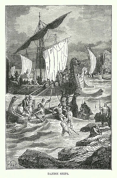 Danish ships (engraving)