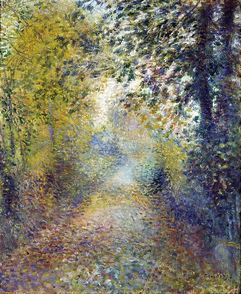 'Dans les bois'(in the woods) Peinture de Pierre Auguste Renoir (1841-1919) 1880 Dim 55, 8x46, 3 cm National Museum of Western Art, Tokyo