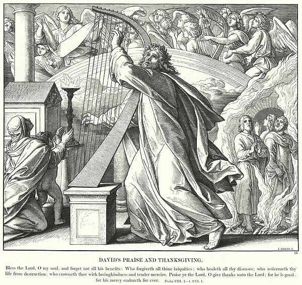 Davids Praise and Thanksgiving (engraving)