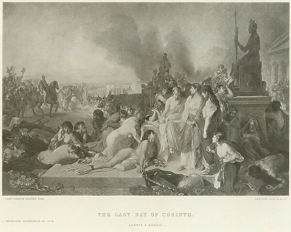 The last day of Corinth (gravure)