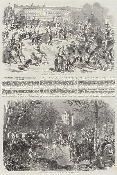 The Last Days Hunt of the Season at Chantilly (engraving)