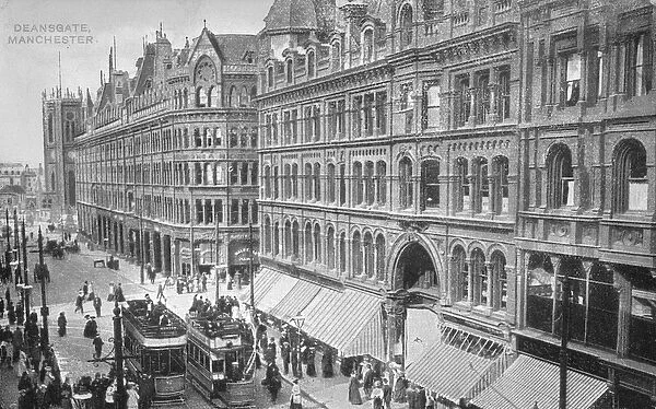 Deansgate, Manchester, c. 1910 (b  /  w photo)