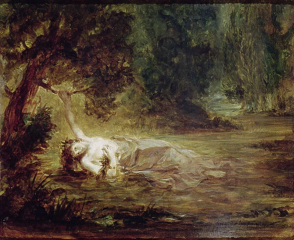 The Death of Ophelia, 1838 (oil on canvas)