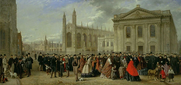 Degree Morning at Cambridge in 1863 (oil on canvas)