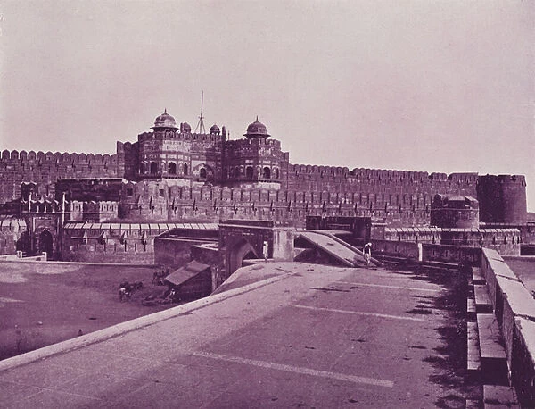 The Delhi Gate, Agra Fort (b  /  w photo)