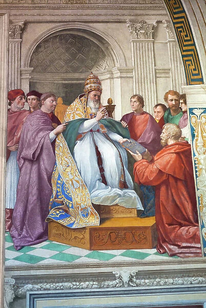 The Delivery of the Decretals to Pope Gregory IX, c. 1501-1520 (fresco)
