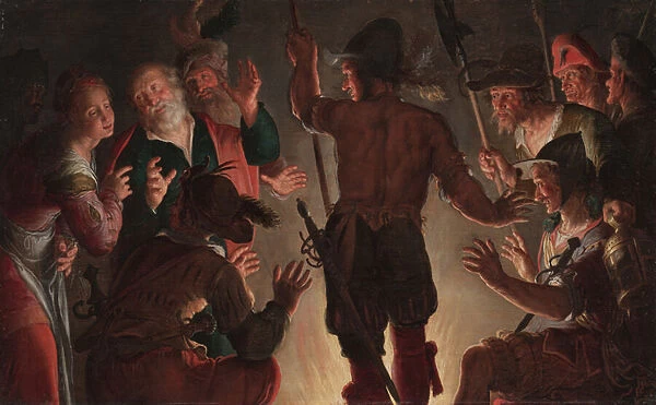 The Denial of Peter, c. 1624-1628 (oil on wood)