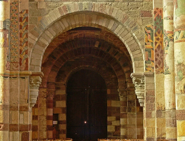 Depicting a view of a south door