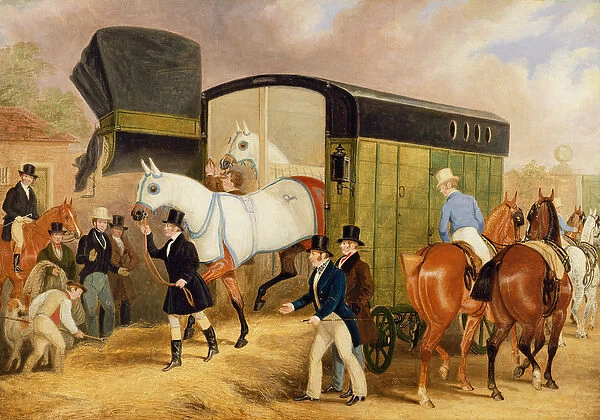 The Derby Pets: The Arrival, 1842 (oil on canvas)