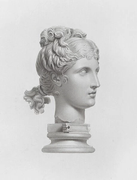 Diana, ancient Greco-Roman marble sculpture (engraving)