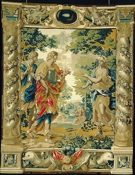 Dido and Aeneas, 1679 (tapestry weave: silk and wool)